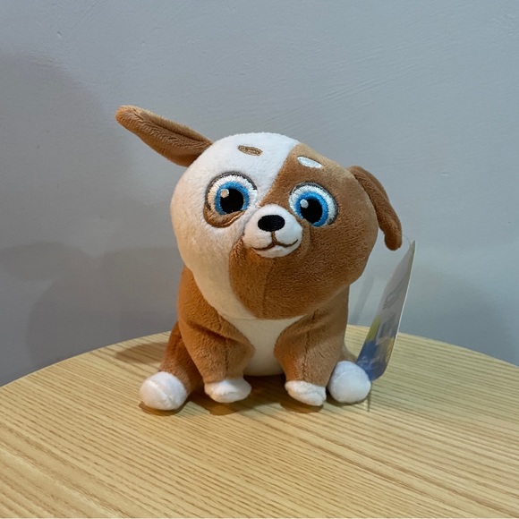 NWT Disney Secret Life of Pets 2 Pickles Puppy Bull Dog Plush - Picture 1 of 5